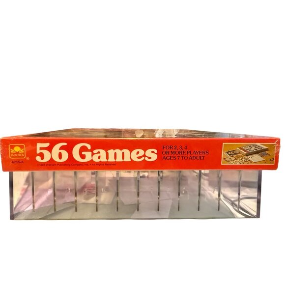 sealed new VINTAGE WHITMAN 56 GAMES IN 1 BOX collectable decor entertainment - Picture 4 of 8